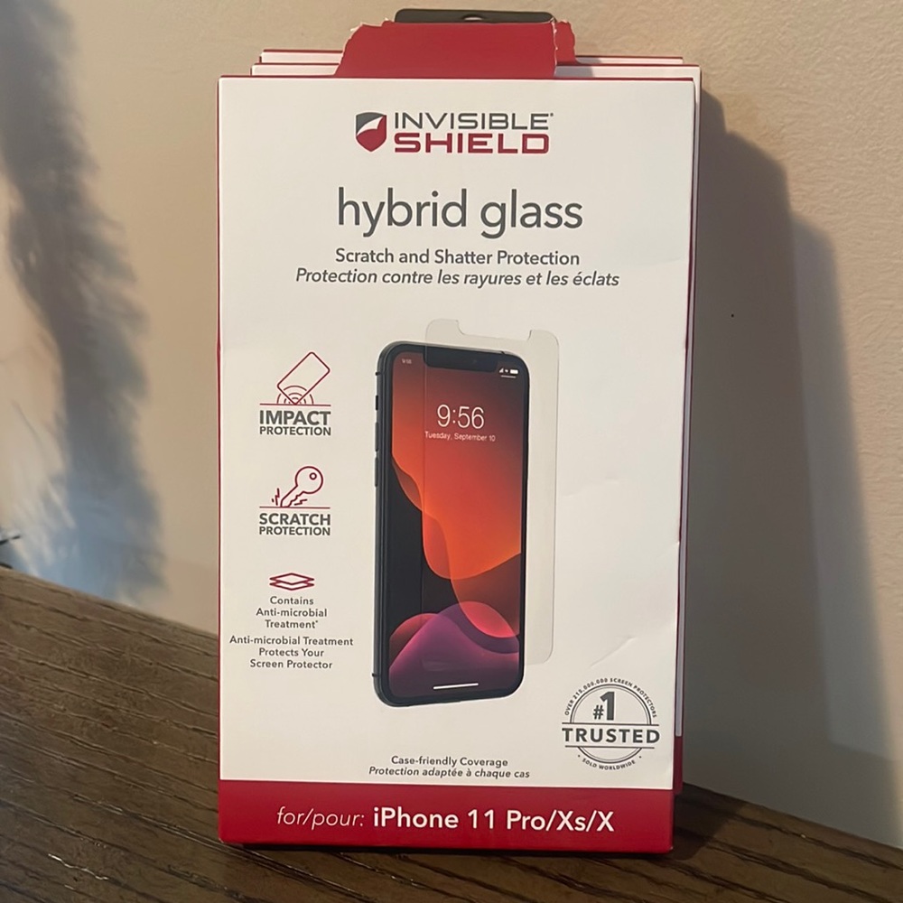 NEW Invisible Shield Hybrid Glass Protection iPhone 11 Phone Pro/Xs/S